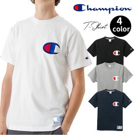 チャンピオン Tシャツ カットソー 夏 春 半袖 レディース メンズ S-XL 黒 白 c3-f362