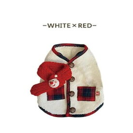 【在庫限りSALE★50％OFF】 ボアベスト マフラー セット 犬 ボア 服 犬服 ドッグウエア 犬の服 冬服 背開き 秋冬 可愛い ベスト アウター 防寒 保温 秋服 ペット服 洋服 袖なし 裏起毛 もこもこ ジャケット 部屋着 おしゃれ あったか 暖かい 寒さ対策 クリスマス 小型犬 中型