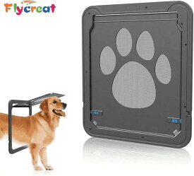 犬用ドア 猫ドア ペットドア 網戸専用 犬猫出入り口 安全 開閉自由 取付簡単 網戸ドア 網戸専用 犬猫出入り口 ペットドア 網戸 ペット 37cm x 42cm【海外通販】