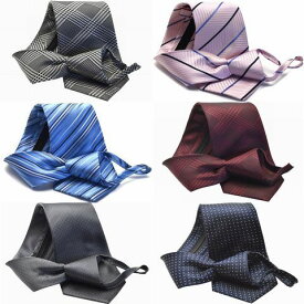 【P5倍UP】10％OFFクーポン ~4/17 ネクタイ 父の日 プレゼント ギフト就活 ワンタッチ クイック らくらくワンタッチ シルク silk necktieh-set221 HUGO　VALENTINO/ FLYING BLUE