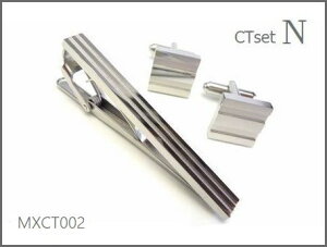 タイピン カフス セット MEN'S BA-TSU -CTset ネクタイピン メンズ おしゃれ タイピン 仕事 シルバー クリスタル スワロフスキ クリアーカフスボタン カフリンクス 日本製