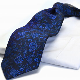 MICHIKO LONDON ミチコロンドン ネクタイ 父の日 プレゼント ギフト就活 仮装 コスプレ シルク 100% 日本製 （M-79-Y）ブラック ブルー デザイン柄