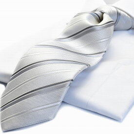 MICHIKO LONDON ミチコロンドン ネクタイ 父の日 プレゼント ギフト就活 仮装 コスプレ ブランド 日本製 グレーフォーマル 礼装 結婚 シルク フォーマル MLA-163-Y Necktie Formal Silk