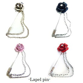 【全品P20倍】ラペルピン チェーン付き メンズ LAPEL-ROSE-SET2薔薇石付ギフト プレゼント おしゃれ日本製