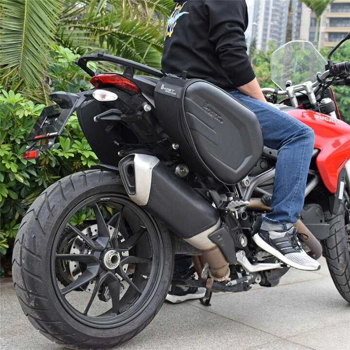 楽天市場】バイク用 サイドバッグ ツーリングバッグ レインカバー付き 