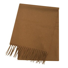 ジョンストンズ JOHNSTONS 23AW WA000016 100% CASHMERE カシミア マフラー　wa000016_sb3022_Dark Camel レディース メンズ