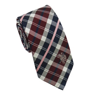 U.S.�|�� �l�N�^�C ���b�h �`�F�b�N�� �s���N���S �V���N100�� USPA-106 RDPK U.S.POLO ASSN �M�t�g �v���[���g