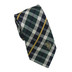 U.S.�|�� �l�N�^�C �O���[�� �`�F�b�N�� �x�[�W�����S �V���N100�� USPA-106 GRBE U.S.POLO ASSN �M�t�g �v���[���g