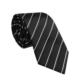 エンポリオ アルマーニ ネクタイ 2022FWモデル 340075 2F625 00020 NERO-BLACK ストライプ ブラック系 EA EMPORIO ARMANI 人気 高級 ブランド 男性用 メンズ