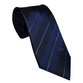 Daniel Wellington ダニエル ウェリントン メンズ ネクタイ ネイビー系 ストライプ ワン ポイントロゴ DW02500003-264397 NAVY