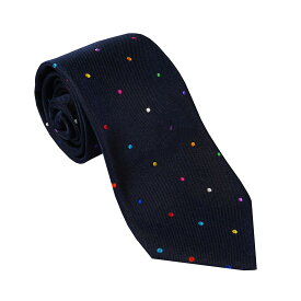 PAUL SMITH ポールスミス ネクタイ FW22 M1A-0TIE-J41198-47A NAVY ネイビーブルー系 ドット ポール・スミス 人気 高級 プレゼント ギフト