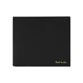 Paul Smith ポールスミス 二つ折り財布(小銭入れ付き）　M1A-4833X-BMULTS 79 BK ブラック メンズ 男性用