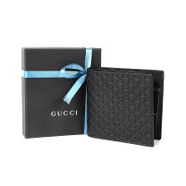 楽天市場】ブラック グッチ 2つ折り財布 gucci 150413の通販 