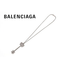 【楽天スーパーセール開催中】バレンシアガ シルバー アクセサリー ネックレス BB Key Necklace Balenciaga 金具 キー 鍵 ブランド シンプル 人気 SNS 925 メンズ レディース BALENCIAGA ペンダント 誕生日 父の日 あす楽 送料無料 新品 正規品 本物 プレゼント ギフト