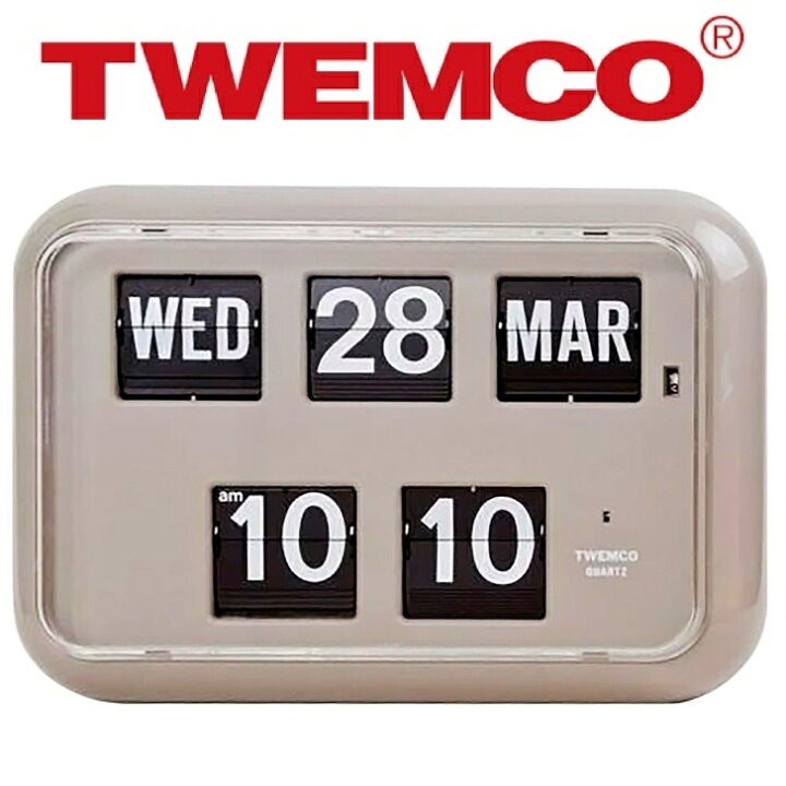 楽天市場】時計 TWEMCO トゥエンコ カレンダー 置き掛け 兼用 QD 