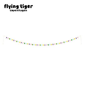 【公式】ガーランド パーティ 装飾 飾り付け デコレーション かわいい 旗 フラッグ 再利用可 誕生日 お祝い 記念日 カラフル SNS映え サイズ：長さ400cm 北欧 フライングタイガーコペンハーゲン Flying Tiger Copenhagen 公式