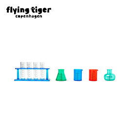 【フライングタイガー公式】試験管セット おもちゃ 玩具 子供 キッズ 知育 勉強 理科 化学 科学 ミニチュア フィギュア サイズ：縦5cm×横15cm×高さ9cm 大量購入対象 まとめ買い 北欧雑貨