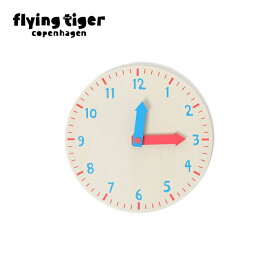 【公式】学習時計 おもちゃ 知育 玩具 子供 キッズ 木製 ウッド 勉強 算数 さんすう 数字 時間 パズル サイズ：直径 22cm 大量購入対象 まとめ買い 北欧 フライングタイガーコペンハーゲン Flying Tiger Copenhagen 公式