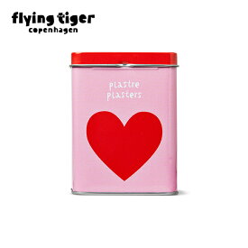 【フライングタイガー公式】絆創膏 ハート 30枚入り 絆創膏 かわいい おしゃれ 北欧雑貨 缶入り ケース 子供 キッズ ケガ 怪我 救急 まとめ買い 大量購入