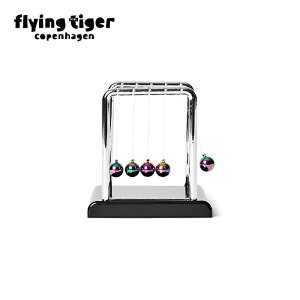 【フライングタイガー公式】ニュートンのゆりかご バランスボール カチカチ玉 振り子 置物 オブジェ 球 物理 科学 不思議 インテリア オシャレ 実験 理系 ユニーク 面白い 衝突球 北欧雑貨