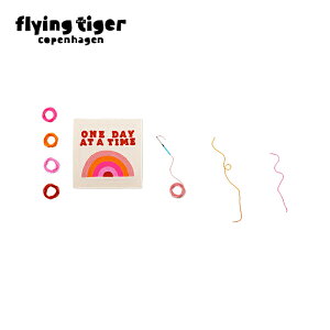 【フライングタイガー公式】パンチニードルセット パンチニードル 壁掛け アートキット DIY キャンバス付き 毛糸入り 刺繍セット ハンドメイド サイズ:30×30×1.5cm 北欧