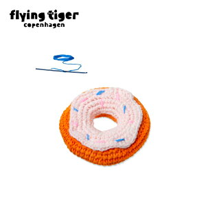 【フライングタイガー公式】DIYクロシェット(ドーナツ) 初心者向け カラフル 糸と針セット ドーナツデザイン ハンドメイド クラフト 手作り インテリア オリジナル作品 おしゃれ 趣味 プ