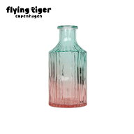 【フライングタイガー公式】フラワーベース 縦6.5cm x 横6.5cm x 高さ14cm 花瓶 ガラス製 透明感 シンプ…