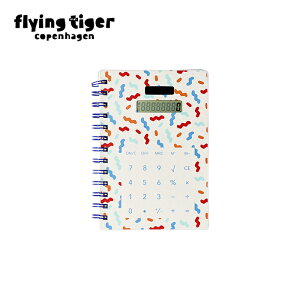 【フライングタイガー公式】電卓付ノート 多機能 コンパクト 持ち運び便利 メモ帳 計算できるノート 文房具 勉強 仕事 モチベーションアップ おしゃれ 実用的 プレゼント 北欧