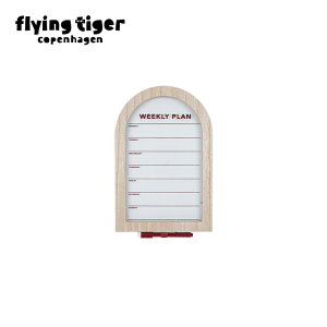 【フライングタイガー公式】プランナーボード ウィークリープランナー ボード 木目調フレーム シンプル 機能的 スケジュール管理 インテリア おしゃれ デスク キッチン 実用的 便利グッズ