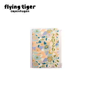 【フライングタイガー公式】DAILY手帳 手帳 2026 花柄 おしゃれ カラフル スケジュール帳 ダイアリー 書きやすい 持ち運び便利 メモ 予定管理 コンパクト 新生活 ギフト 北欧