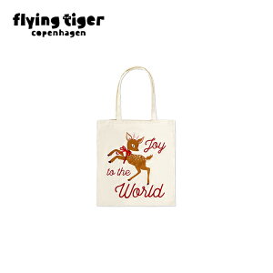 【フライングタイガー公式】トートバッグ イラスト サイズ:縦68cm x 横37.5cm おしゃれ 軽量 丈夫 コンパクト サイズ 日常 買い物 お出かけ デイリー 使いやすい 実用的 北欧 雑貨 プレゼント