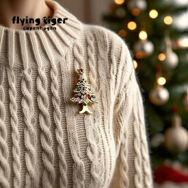 【フライングタイガー公式】Xmasブローチ クリスマス christmas Xmas サンタクロース クリスマスツリー パーティ party イベント 北欧