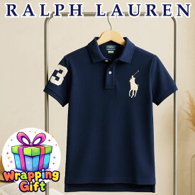 ラルフローレン ポロシャツ キッズ クルーネック ワンポイント ビッグポニー 半袖 定番 ホワイト ネイビー POLO RALPH LAUREN ポロ ラルフ ブランド 丸首 コットン ギフト プレゼント
