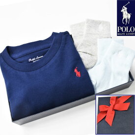 【4月1日(月)発送】出産祝い ギフトセット 男の子 ラルフローレン ベビー Tシャツ 靴下2足 ralph lauren 靴下 POLO RALPH LAUREN 送料無料 豪華 赤ちゃん あす楽対応