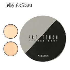 選べる2個セット ミシャ プロタッチパウダーパクト spf25 pa++ 各10g 21号 23号 プレスドパウダー 密着カバー 韓国コスメ 正規品 送料無料