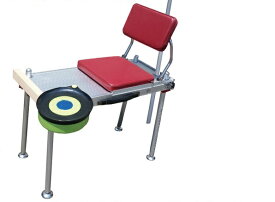 ◆【泡づけ本舗】小型長方型釣台(背もたれ・エサボール・ケース付)