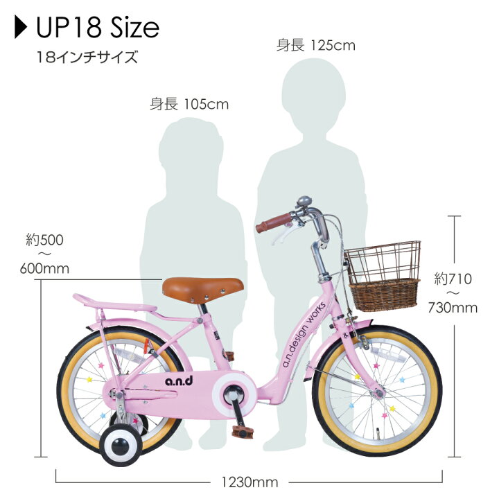 楽天市場】自転車 子供用 18インチ 女の子 男の子 キッズ 5歳 6歳 7歳 