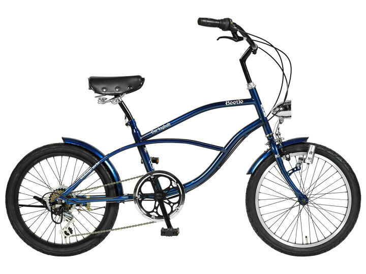 楽天市場】ビーチクルーザー 20インチ 自転車 ミニベロ シマノ 6段変速 