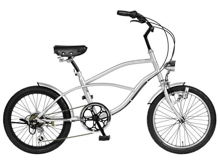 楽天市場】ビーチクルーザー 20インチ 自転車 ミニベロ シマノ 6段変速 
