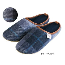 楽天1位 ルームシューズ スリッパ メンズ レディース ブランド スリッパ チェック ハリスツイード HARRIS TWEED あったか 秋冬用 ギフト 来客用 かわいい おしゃれ スリッパ 来客用 ブランド 24hr 22wrs