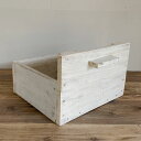 cafemoku リサイクルウッド 幅82cm 幅120cm キャビネット用ウッドボックス ホワイト 木製箱 木製ボックス 木製BOX 収納箱 収納ボックス 収納BOX フォリアフィオーレ