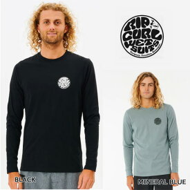 ラッシュ　メンズ　長袖　リップカール RIPCURL ラッシュガード　メンズ　サーフ　12EMRV ドライ　速乾　サーフィン　プール　ビーチ　紫外線対策　ロングスリーブ　ロンT　即納　サーフTシャツ　サーフブランド