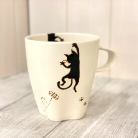 波佐見焼 菊祥陶器 ぶらさがり猫 肉球マグカップ マグカップ マグ 猫柄 かわいい おしゃれ ネコ カフェ