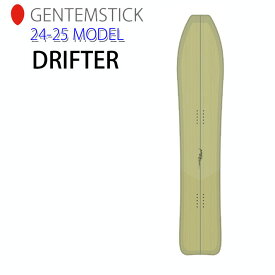 [早期予約] 24-25 GENTEMSTICK DRIFTER 155cm ゲンテンスティック ドリフター スノーボード パウダーボード フラットキャンバー 板 2024 2025