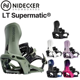 25-26 ナイデッカー ビンディング NIDECKER LT Supermatic エルティー スーパーマチック BINDING ステップイン スノーボード バインディング 2025 2026 日本正規品 [早期予約]
