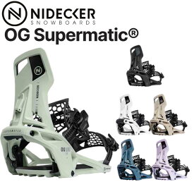 25-26 ナイデッカー ビンディング NIDECKER OG Supermatic スーパーマチック BINDING ステップイン スノーボード バインディング 2025 2026 日本正規品 [早期予約]