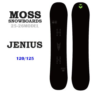 [�\�񏤕i] 25-26 MOSS �W���j�A �X�m�[�{�[�h �X�m�[�{�[�h JENIUS �W�[�j�A�X 120cm 125cm ���X�X�m�[�{�[�h �L�b�Y �� 2025 2026 ���{���K�i