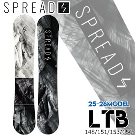 [解説動画] 25-26 スプレッド スノーボード SPREAD LTB エルティービー SNOWBOARD 148cm 151cm 153cm 156cm 尾川慎二 プロデュース グラトリ 板 2025 2026 日本正規品 [予約商品]
