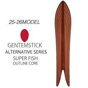 [׍ς] 25-26 GENTEMSTICK SUPER FISH OUTLINE CORE 176cm QeXeBbN X[p[tBbV AEgCRA Xm[{[h pE_[{[h ANZLo[  2025 2026