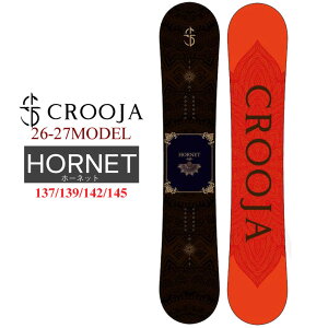[�\�񏤕i] 26-27 CROOJA SNOWBOARD HONET �N���[�W�� �X�m�[�{�[�h �z�[�l�b�g ���f�B�[�X �n�C�u���b�h�L�����o�[ 137cm 139cm 142cm 145cm �E�B�����Y �]�[�ĕ� ����q�M �X�m�{ �� 2026 2027